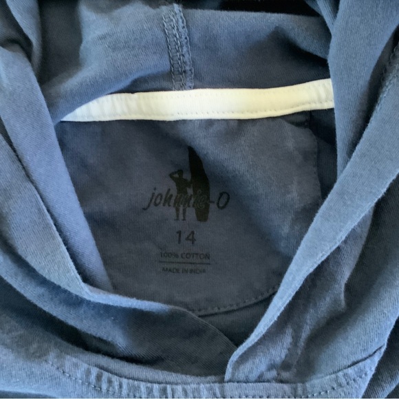 Johnnie-O Long Sleeve Hooded Tee Size 14 - Picture 3 of 4